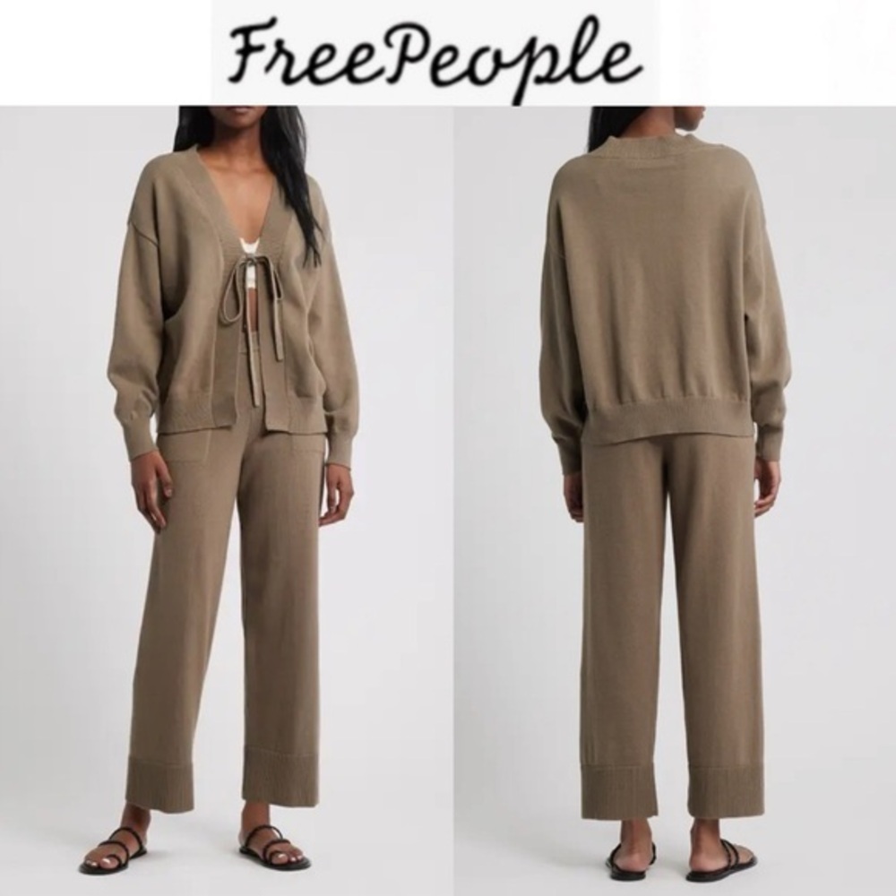 Free People Solar Cardigan & Pants Set Sz XS 128$